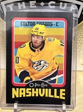 2024-25 O-PEE-CHEE BLACK BORDER RETRO Colton Sissons /100 Nashville Predators