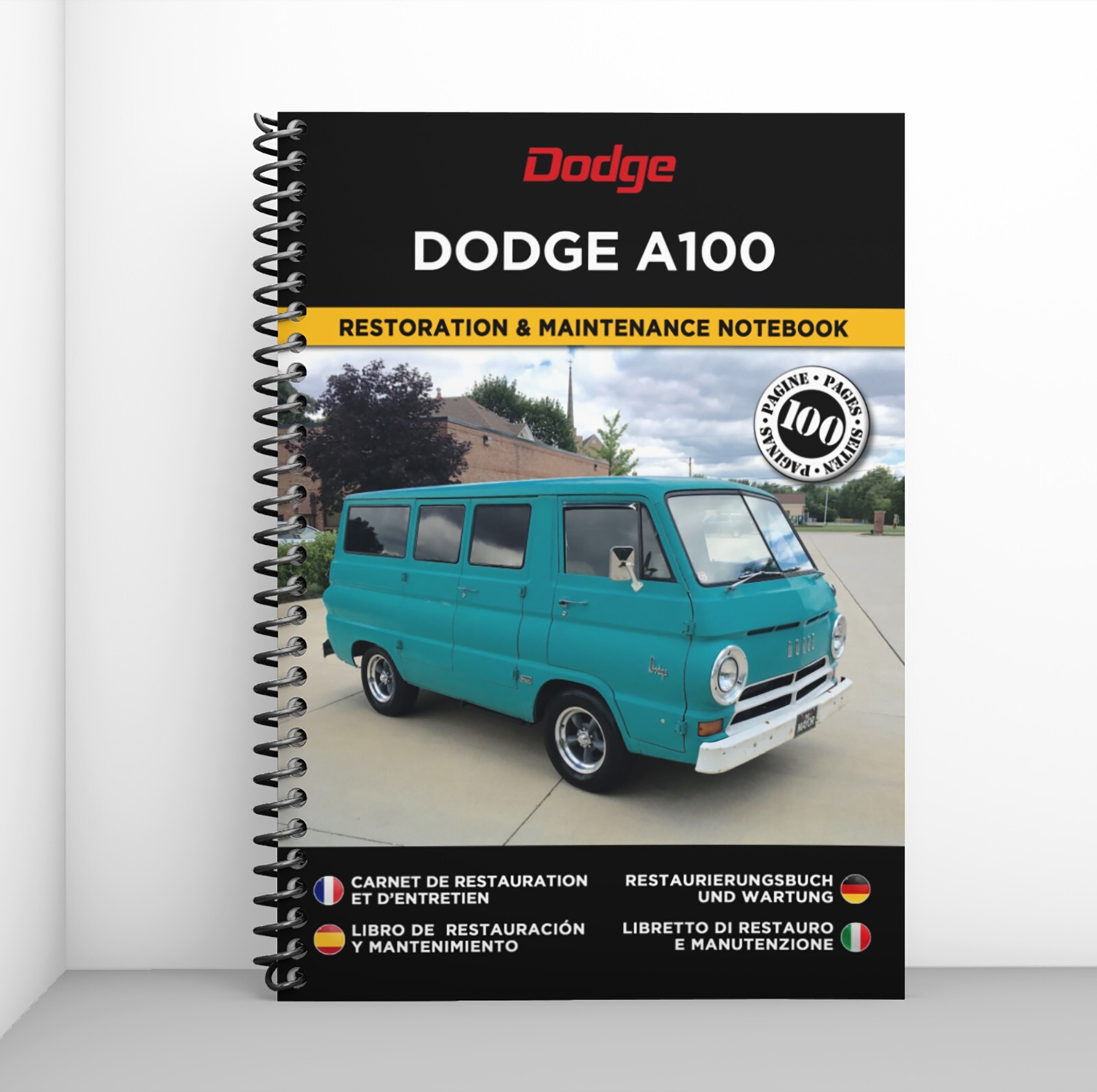 Cahier de restauration Dodge A100 pour entretien et suivi de votre van vintage