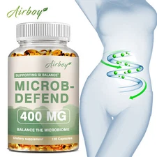 Microb-Defend 400mg - for Intestinal Health - with Thyme, Clove & Oregano Oils