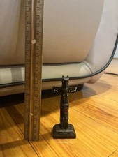 Small Boma Canada Hand Painted 4” Totem Pole Vancouver Native American