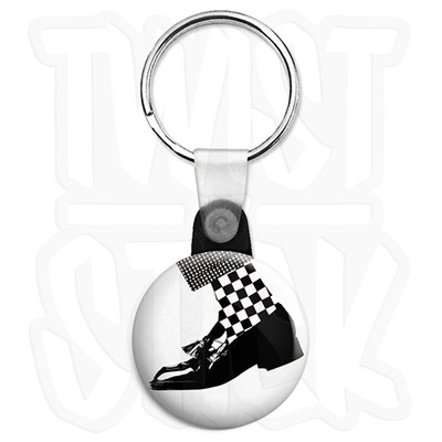 2-Tone Dance Craze - 25mm Rude Boy, Ska Schlüsselanhänger Knopf Abzeichen, Zip Pull Option