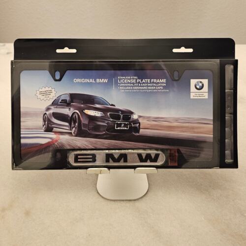 BMW Domed Black License Plate Frame OEM 82120010398 - Bild 2 von 3
