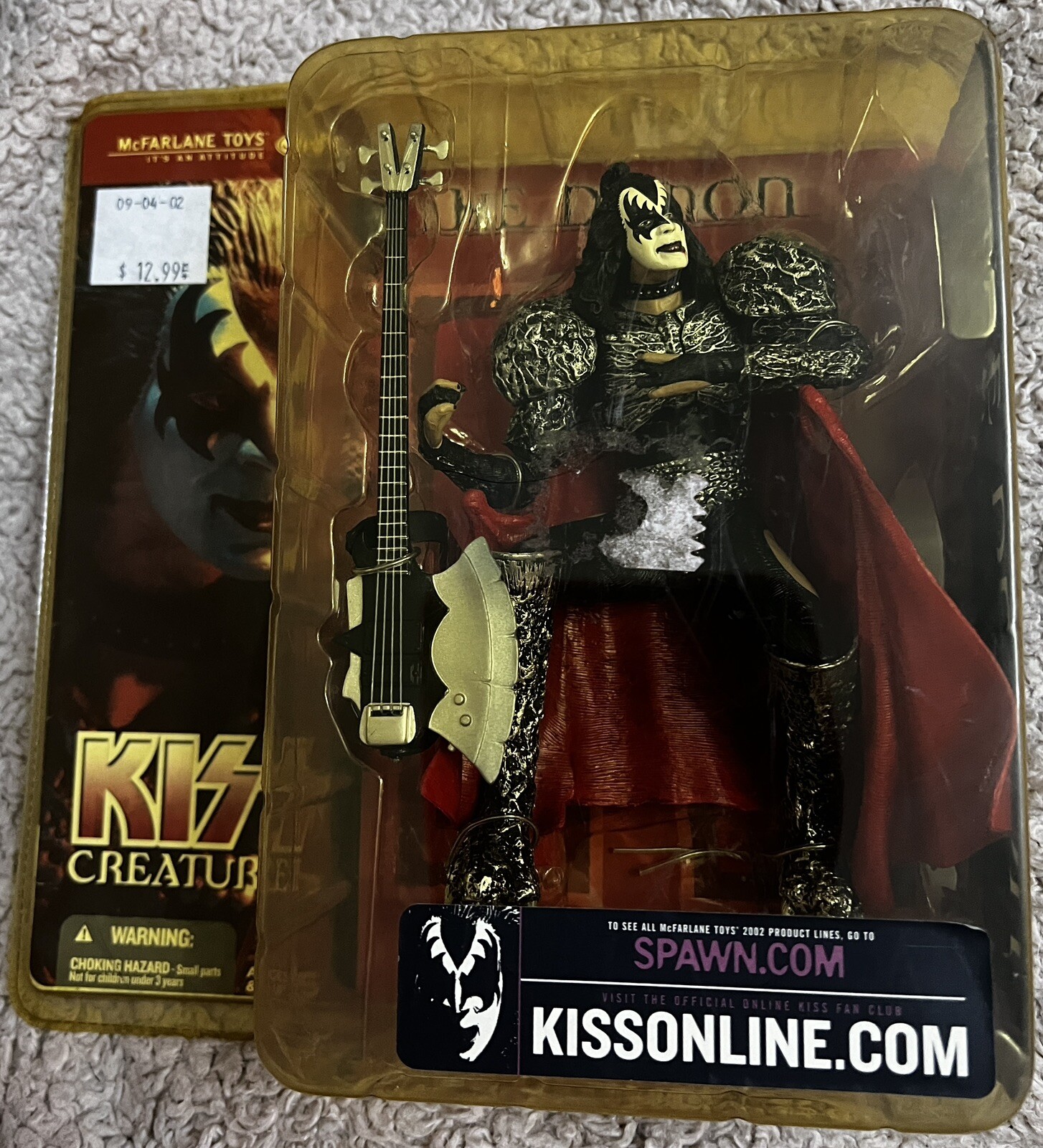Mcfarlane Toys Kiss Creatures The Demon Sealed Gene Simmons 2002 New