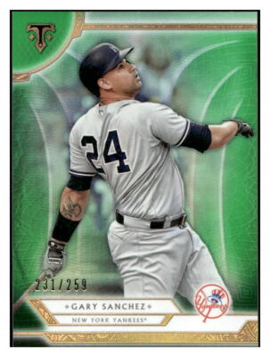 2018 Topps Triple Threads #23 Gary Sanchez Emerald #/259