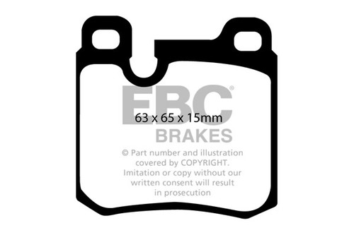 EBC Brakes Bremsbelagsatz FA115 – Für Scheibenbremsen, Aluminium-Plattformen