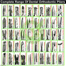 Range of Dental Pliers Orthodontic Detailing Plier Braces Archwire Bending Plier