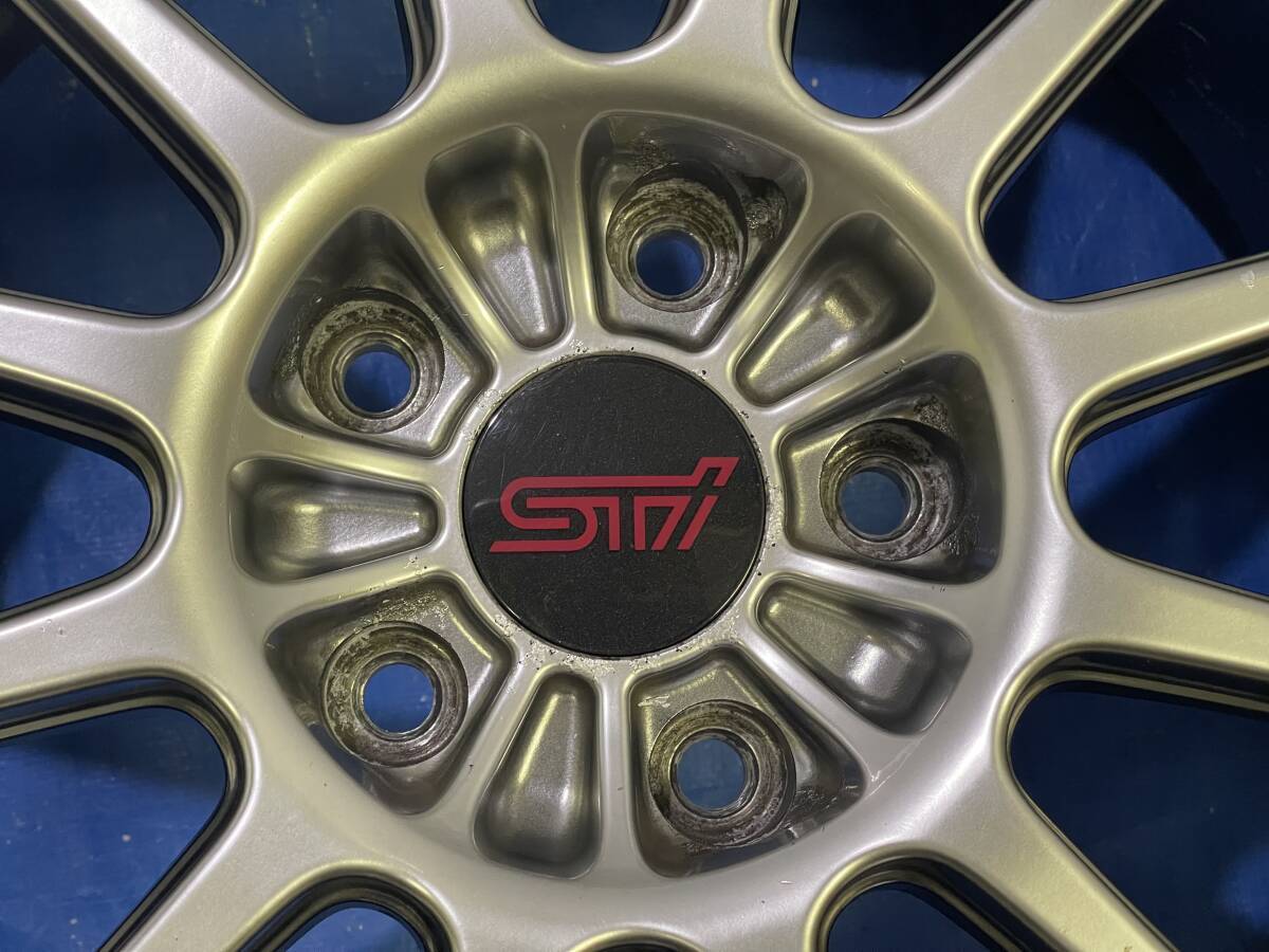Genuine 17 BBS Subaru Impreza WRX STI Square Set Forged 7.5