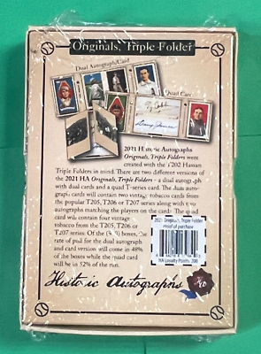 2021 HISTORIC AUTOGRAPHS ORGINALS, TRIPLE FOLDER FACTORY SEALED 