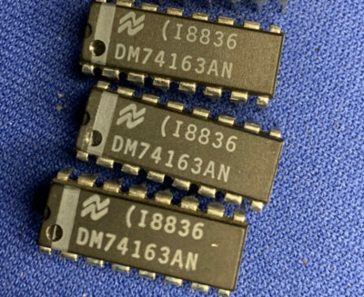DM74163AN NSC 74163P 74163PC VINTAGE 16-Pin DIP Rare LAST ONES COLLECTIBLE QTY-1