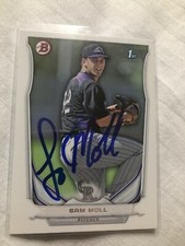 San Francisco Giants SAM MOLL Signed Bowman Card