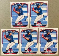 Bryan Acuna 5x Lot 2023 Bowman Paper Prospects Baseball #BP-37 Base Card Twins