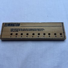 Peg Game Wood Board Elimination Game Vintage