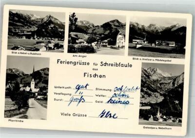 38005419 - 8975 Fischen Kirche Am Anger Nelb- und Ruibhorn Notopfermarke Berlin