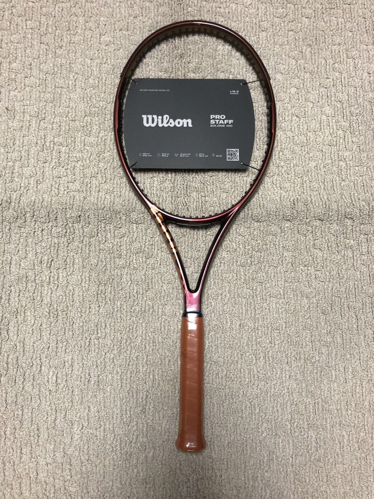 NEW Wilson Pro Staff Six.One 100 V14 Tennis Racquet Unstrung Grip Size 4 3/8