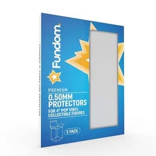 Fundom 0.5mm Green Glow-in-the-dark Pop Protectors Sleeve Case 5-Pack - 4" Inch 