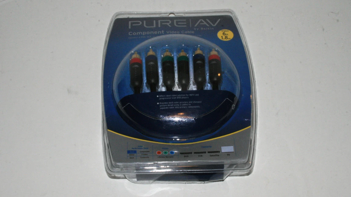 Cavo AV Collegamento TV Audio Video Rca Composito per Nintendo Wii - Wii U