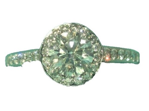 Tiffany & Co. Solitaire Diamond Ring 0.21ct Pt950 US 4.5 | eBay