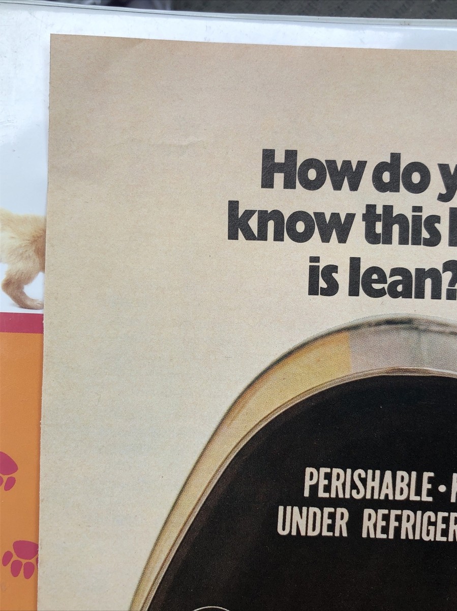 1976 Hormel EXL Extra Lean Ham VTG 1970s 70s PRINT AD Canned Ham