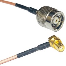RG316 RP-TNC MALE to SMA FEMALE ANGLE RF Cable Rapid-SHIP LOT