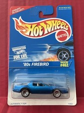 Vintage 1995 Hot Wheels 80's FIREBIRD 15961 Collector#462 Blue w/Lace spoke NIP