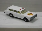Vintage 1971 Matchbox Lesney No.55 Superfast White Mercury Police Car Wagon