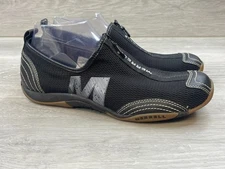 Merrell Barrado Women's 9 Black Athletic Mesh Sneaker Zip Up Driving Walking