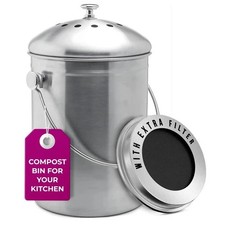 EPICA Countertop Compost Bin Kitchen | 1.3 Gallon | Odorless