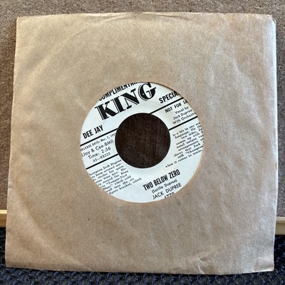 JACK DUPREE: blues for everybody / TWO BELOW ZERO 7'' Single 1955 PROMO DJ Copy