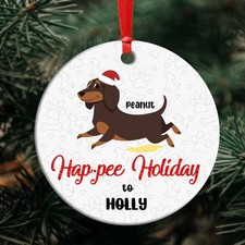 Christmas Funny Gift for Dog Lover Personalized Ornament