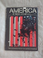 America by Ralph Steadman 1974 1st Edition HC DJ Vtg Satire with Hunter Thompson