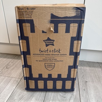 Tommee Tippee Twist and Click Sangenic Windelentsorgung Bin System mit 6 Nachfüllpackungen