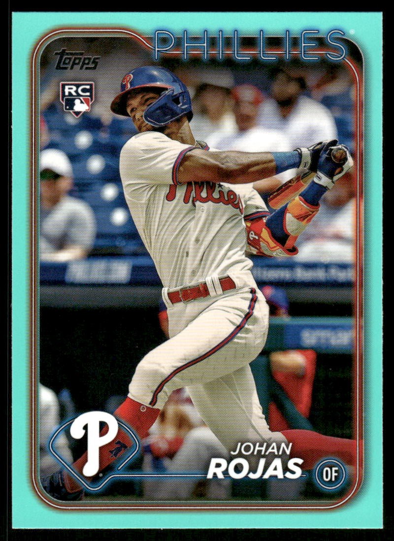 2024 Topps #209 Johan Rojas Aqua