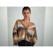 Elan Spacedye Oversized Boyfriend Cardigan NWT MSRP 95