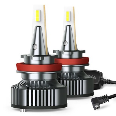 2Pcs H11B Headlight Bulbs LED Kit High Low Beam 6500K Bright White Super CANbus