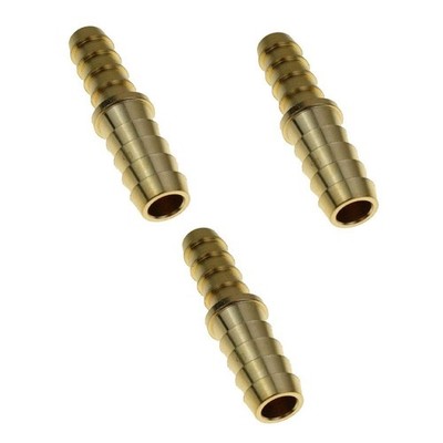 3PCS Brass Hose Barb Reducer 3/8 to 5/16 Barbed Union Adapter Fitting