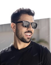 Luxury Brand Men Women Sunglasses Black Frame Retro Small Round