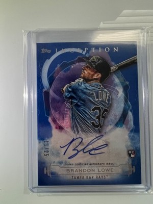 2019 Topps Inception Auto Brandon Lowe #RES-BL /25 (AU, RC) Rookie