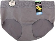 NEW Women's Bali XL Seamless Cool Comfort Lace Trim Brief DFMLB3 Light Purple