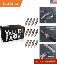 Versatile 50 Pcs Bugpin Tattoo Needles Set - For Round Liner  Shader Techniques