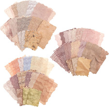 84 Sheets Textured Scrapbook Paper - Vintage Junk Journal Supplies for DIY Craft