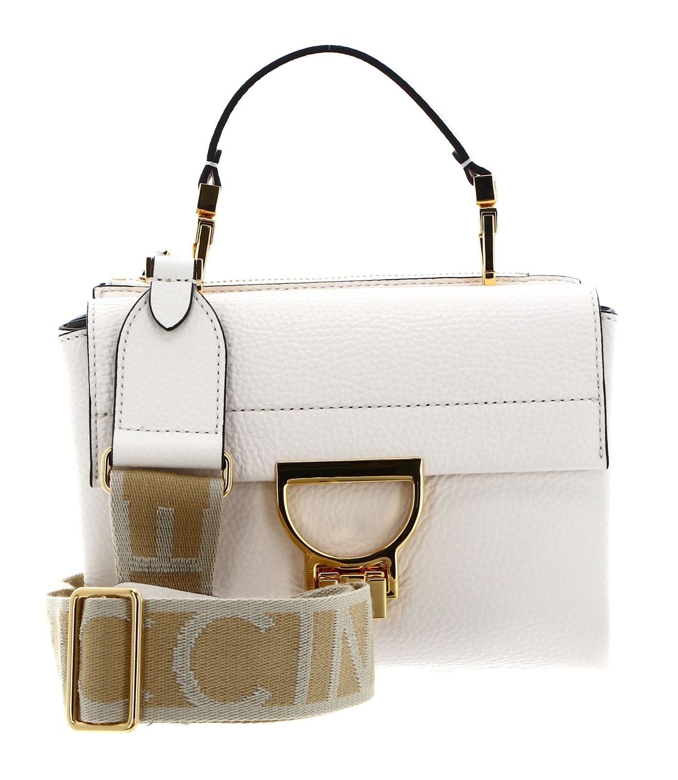 COCCINELLE cross body bag Handbag Grained Leather Coconut Milk