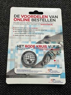 NEDERLAND 5 EURO 2017 'RODE KRUIS' IM COINCARD.