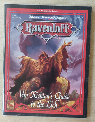 Advanced Dungeons & Dragons 2nd Ed. - Ravenloft: Van Richten's Guide to the Lich