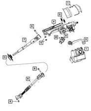 Genuine Mopar Steering Column Intermediate Shaft Lower 55351281AE