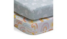 Habitat Rainbow Twin Cot Fitted Sheets - 120x60cm (1748)