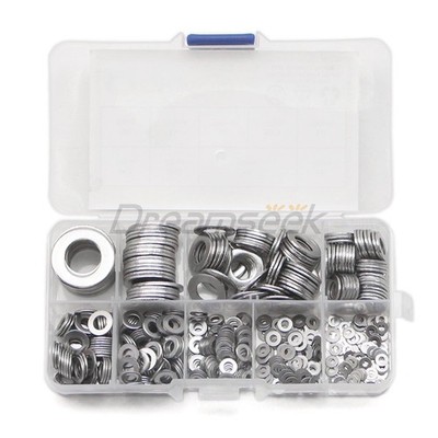 580tlg Unterlegscheibe Kit Edelstahl Beilagscheibe Flach Sortiment Set M2-M12