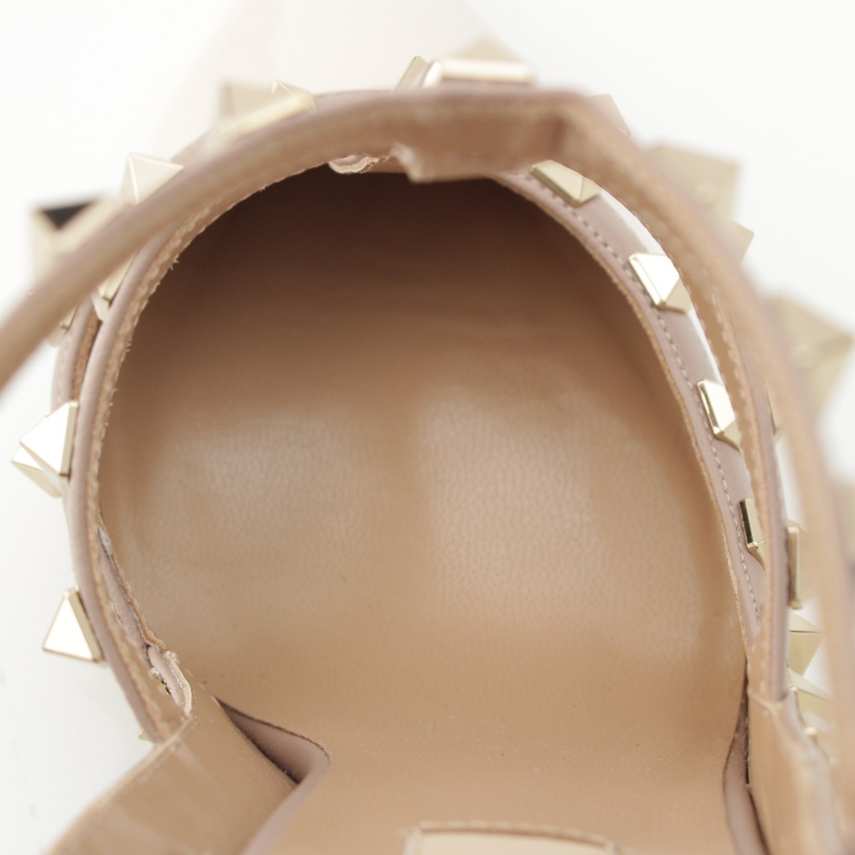 VALENTINO Patent leather Rockstud heeled sandals with straps pumps ZW2S0393 ... thumbnail 12