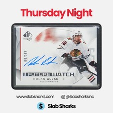 2024 UD SP AUTHENTIC #163 NOLAN ALLAN HORIZONTAL FUTURE WATCH AUTO ROOKIE /599