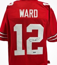 Denzel Ward Signed Autographed Buckeyes Custom Jersey COA