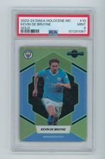 2023-24 Kevin De Bruyne Daka Holocene Gold Manchester City Card 4/10 PSA MINT 9